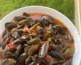Foto langkah ke 7 dari resep Kerang Ijo saus padang.