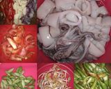 Foto langkah ke 4 dari resep Cumi Asin Pete Cabe Ijo.