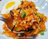 A picture of step 1 of Kimchi Fried Rice (Korean Style).