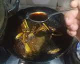 A picture of step 4 of Hari mirchen chatpati.