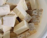 Gambar langkah 1 resipi Masak Lemak Labu Tempe dan Tauhu.