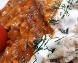 Bakonyi borda, kapros- túrós galuskával recept fázis 7 fotója
