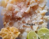 A picture of step 1 of Falahari Limbuwada Chaat.