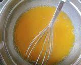 A picture of step 1 of Mulberry cake with soft ganache.