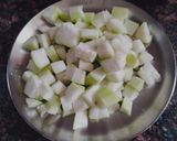 A picture of step 1 of Bottle gourd curry.