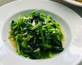 蒜炒菠菜的食譜步驟4照片