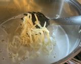 Une image de l'étape 3 de Tagliatelles crème-courgettes.