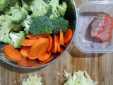 Capcay Salmon (MPASI 10 bulan)