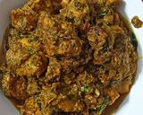A picture of step 8 of Mint chicken masala.