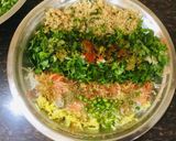 A picture of step 2 of Mixed Vegetables Makki Paranthas.