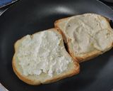 Foto del paso 2 de la receta: Sándwich🥙🍆🍯 de berenjenas tatemadas, cebolla, queso y salsa de garbanzos🌮🌯🧆