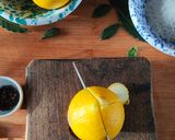 A picture of step 2 of Preserved Lemons.