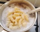 A picture of step 1 of Arrabiata sauce with penne 😋 pasta 🍝.