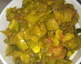A picture of step 6 of Ghevda Bhaji.