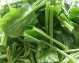 Hình bước làm 1 của món Canh cải bó xôi nấu mọc (giò sống)