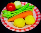 Hình bước làm 1 của món Cà ri rau củ