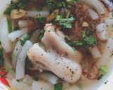Hình bước làm 1 của món Bánh canh (nui) giò heo