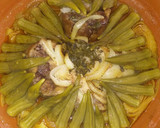 Foto del paso 6 de la receta: Tajín de carne de ternera con gombos y salsa de tomate - Mlokhiya