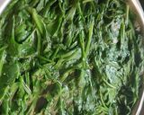 A picture of step 1 of Aloo palak with makhani gravy.