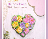 Foto langkah ke 3 dari resep Flower hatbox cake with buttercream.