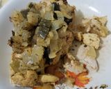 Foto del paso 6 de la receta: Pollo especiado con batatas y champiñones caramelizados
