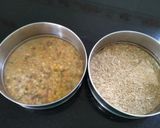 A picture of step 1 of Navratna Shahijahani Khichdi.