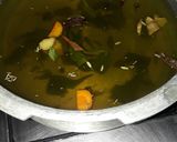 A picture of step 1 of Punjabi healthy kahwa.