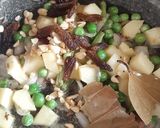 A picture of step 3 of Pudina rice.