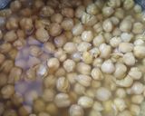 A picture of step 1 of Chole Rice.