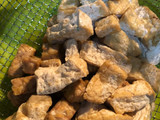 Tahu tempe kuah santan pedas