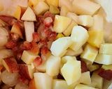 Hình bước làm 2 của món Các loại quả dầm với bột báng