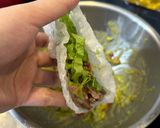 Hình bước làm 2 của món Taco Thịt Bò Từ Bánh Tráng