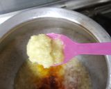 A picture of step 1 of Palak gosht.