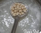 A picture of step 5 of White Tapioca Pearls or Boba Balls.