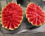 A picture of step 1 of Water melon fruit chat.