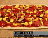 BBQ烤雞芒果義大利pizza / 脆餅的食譜步驟4照片