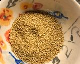 A picture of step 2 of Nori sesame snaps- vegan.