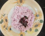 A picture of step 3 of Pink Curd Rice.