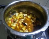 A picture of step 2 of Aloo baigan sabji.