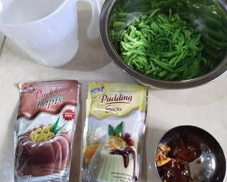 Pudding Cendol Gula Jawa - Step 1