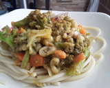Foto del paso 8 de la receta: Espaguetis con ensalada tibia de vegetales...🍝