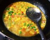 A picture of step 3 of Grilled bread masala upma bowl.