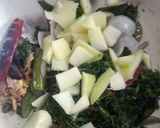 A picture of step 1 of Dhaniya and Kachi keri ki Chutney.