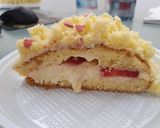Foto del passaggio 10 della ricetta Torta mimosa alle fragole