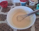 Foto del paso 6 de la receta: Torta invertida de duraznos pelones y banana🍌🍑