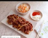 Foto langkah ke 7 dari resep Beef Teriyaki & Salad ala (Hokben).