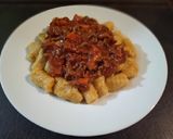 Foto del paso 9 de la receta: Ñoquis con zapallo a la boloñesa
