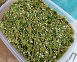 A picture of step 3 of Freezed Green Chilli Cubes.