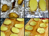 Baked potatoes loaded with cheese😋