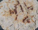 A picture of step 3 of Jowar roti malida.